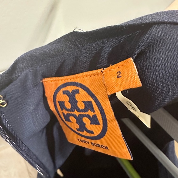 Tory Burch Navy Dress Size 2 - Picture 3 of 4
